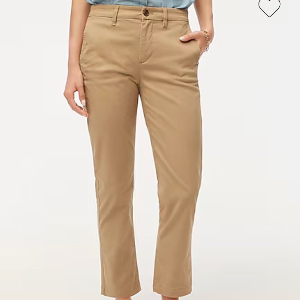 J. Crew High Rise Girlfriend Chino Pant - Sz 6 - Camel